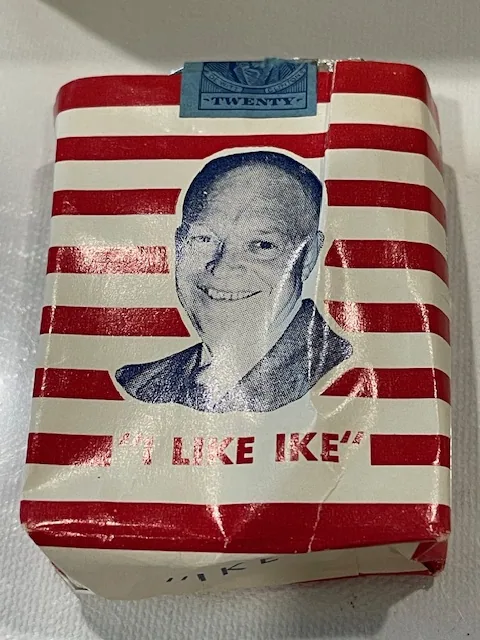 Rare 1952 I Like Ike Eisenhower Presidential Empty Cigarette Box and 2 Packs view 4