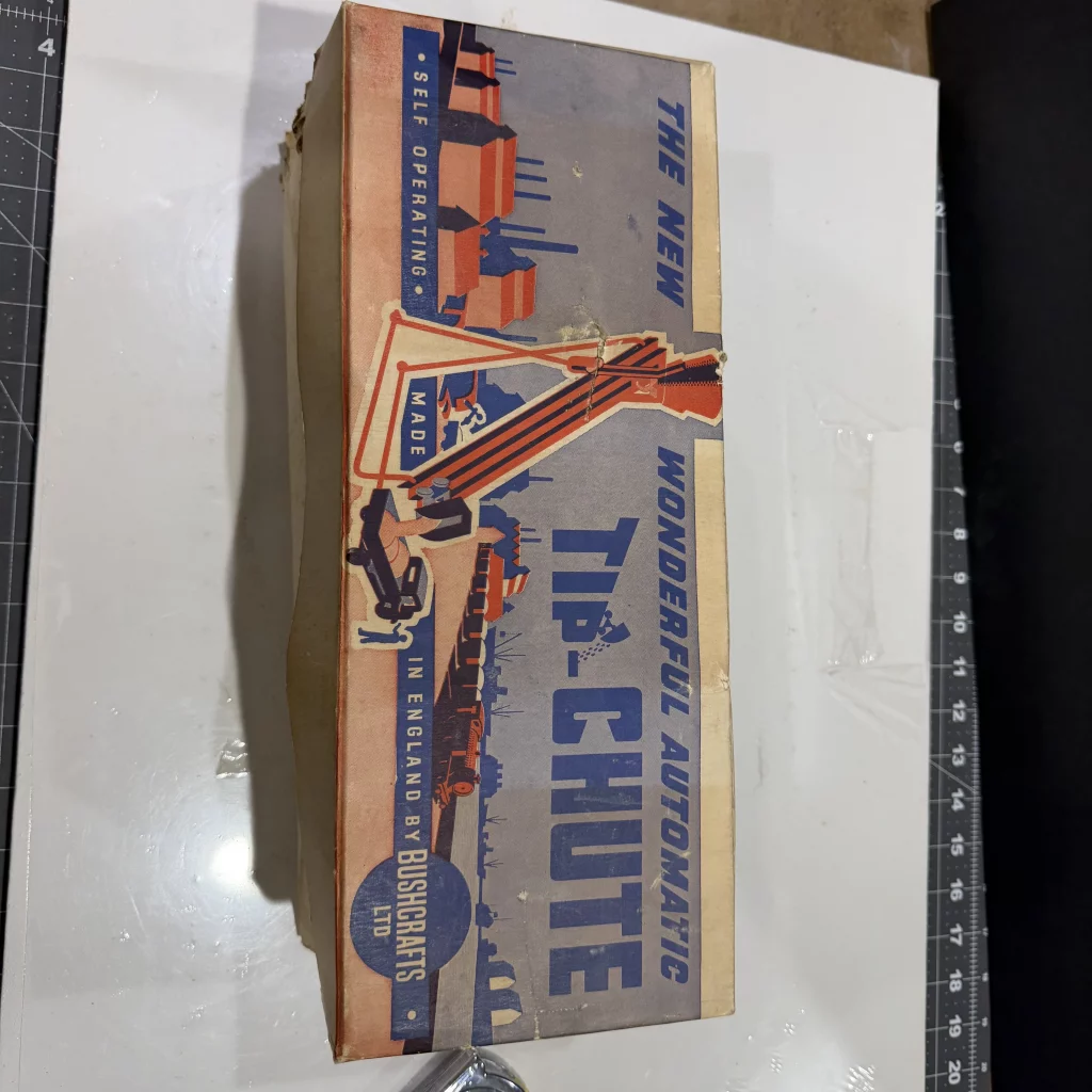 Vintage 1940s Automatic Bushcraft Tip Chute Toy With Box view 2