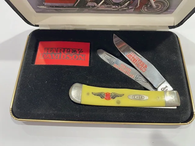 1993 New Old Stock Case Limited Edition 094 Harley Davidson Pocket Knife view 2