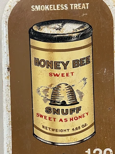 Vintage Honey Bee Sweet Snuff 16 Inch Thermometer view 2