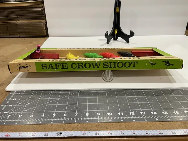 Vintage 1950s Crow Shooting Game With Cork Ammo by Jaymar view 2