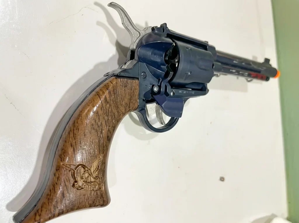 Johnny Eagle Red River Topper Vintage Original Case and Toy Cap Revolver view 4