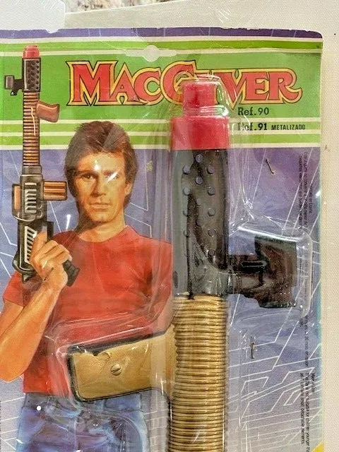 Rare Vintage NOS 1987 MacGyver Rifle Toy, Made in Spain view 3