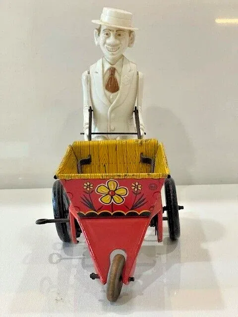 Vintage Marx Tin Litho and Plastic Wind Up Sam the Gardener