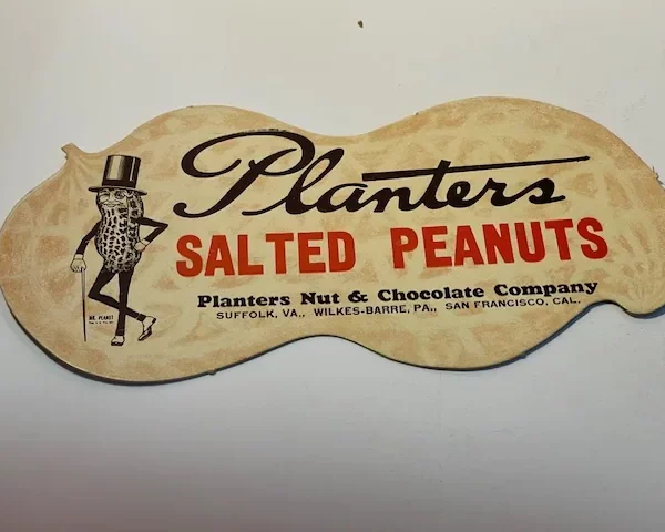 Antique 1916 Planters Salted Peanut Blotter, Clean and Original