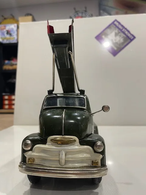 1950s US Army Green Tin Friction Rocket Launcher Truck, 12 Inch view 2