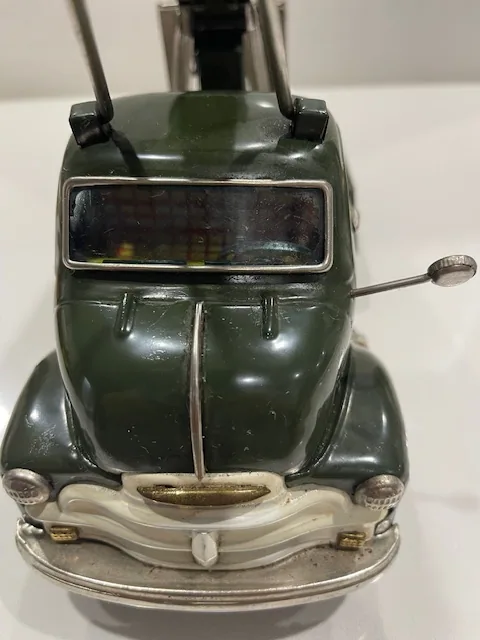 1950s US Army Green Tin Friction Rocket Launcher Truck, 12 Inch view 4