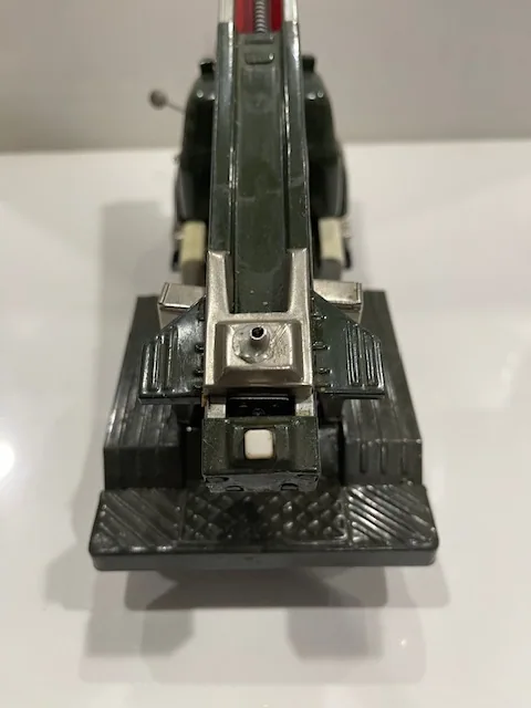 1950s US Army Green Tin Friction Rocket Launcher Truck, 12 Inch view 5