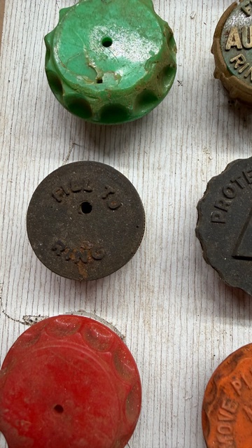 27 Vintage Battery Caps in Shadow Box - Hester, Delco, Exide, Wizard! view 10