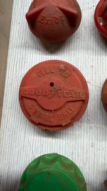 27 Vintage Battery Caps in Shadow Box - Hester, Delco, Exide, Wizard! view 17