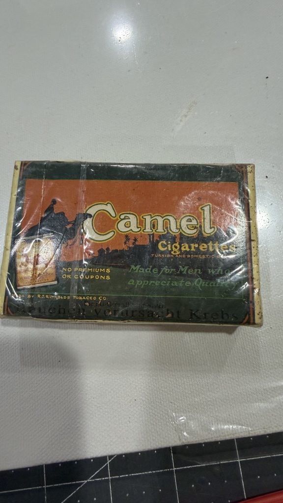 Vintage 1930's Camel Art Collectible Cigarette Pack / Full / NOS view 2