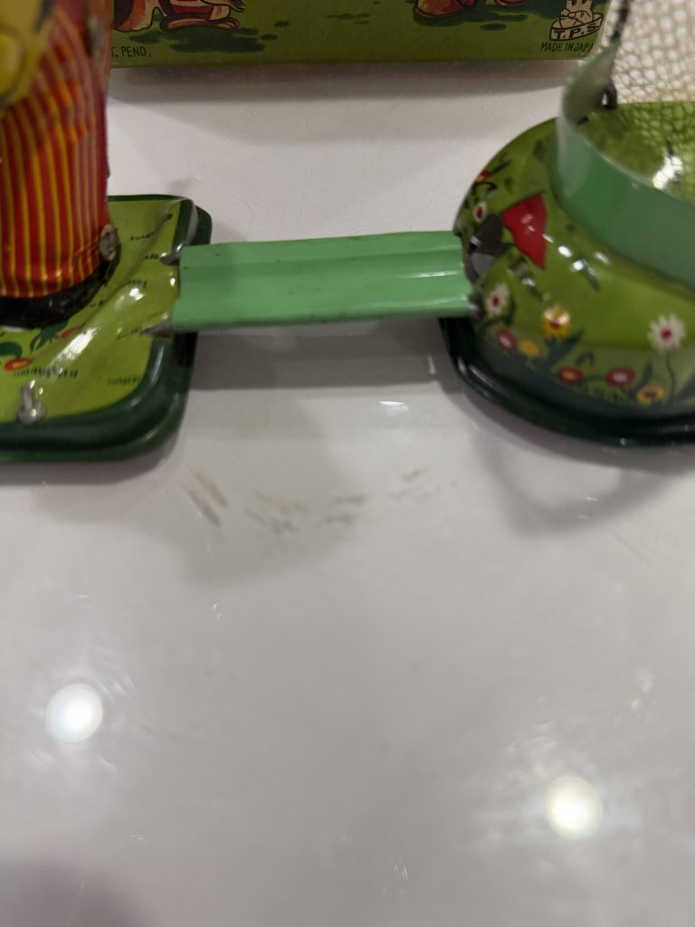 Vintage 1950s TPS Mechanical Bear Golfer Tin Wind-Up Toy New in Box ~  Works Great! view 7