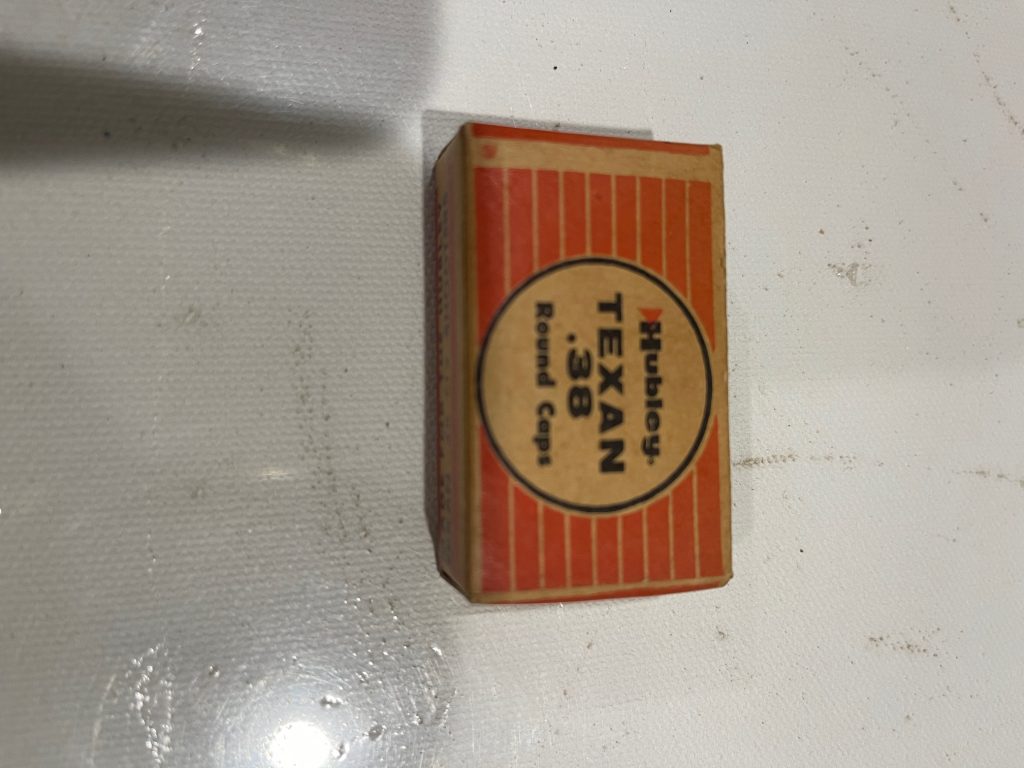 Vintage 1950's HUBLEY Texan .38 Round Caps Box! NOS! Full & Sealed!! view 7