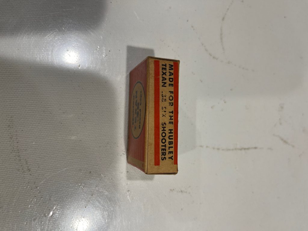 Vintage 1950's HUBLEY Texan .38 Round Caps Box! NOS! Full & Sealed!! view 5