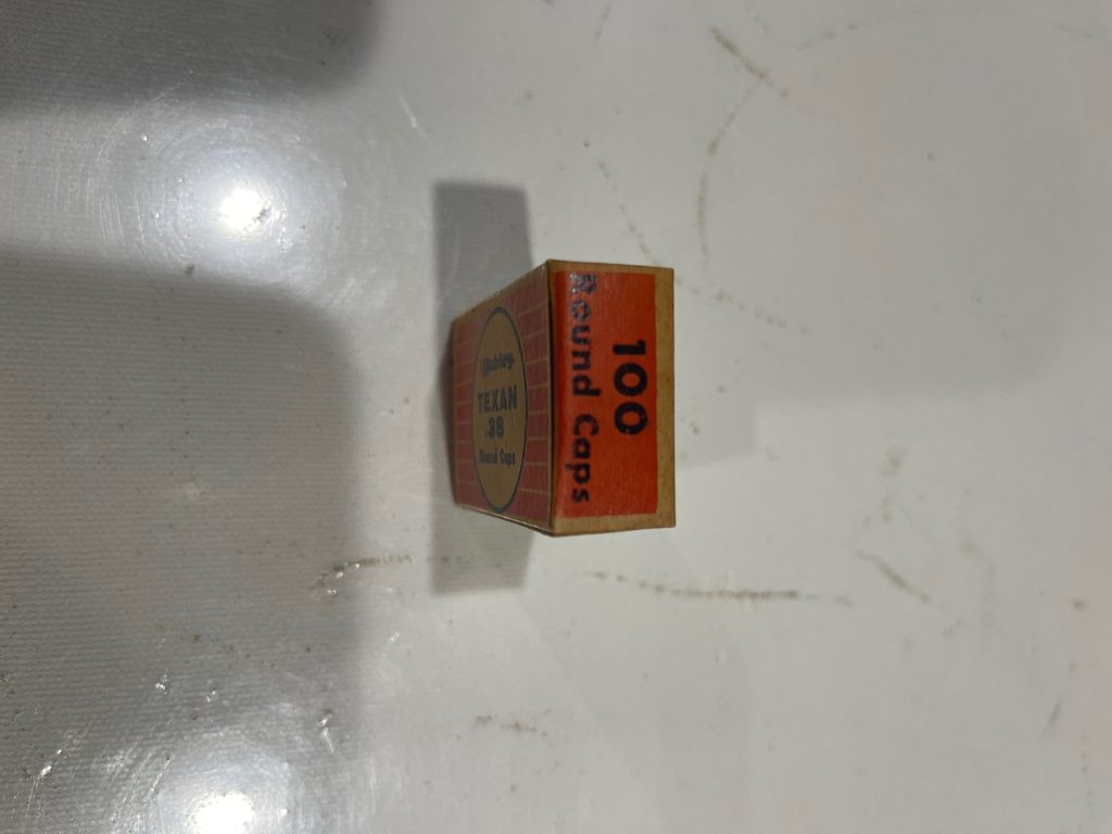Vintage 1950's HUBLEY Texan .38 Round Caps Box! NOS! Full & Sealed!! view 3