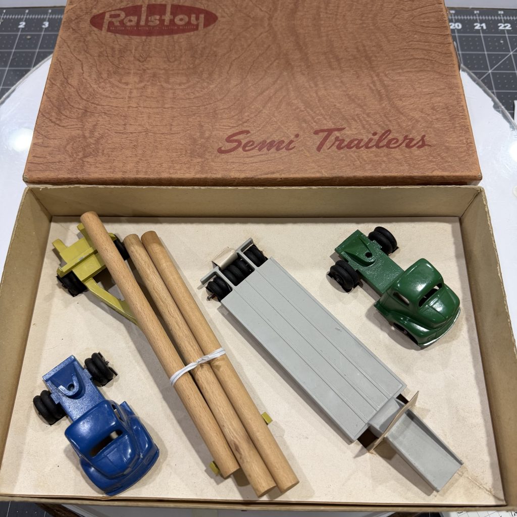 1950's Ralstoy Interchangeable Tractor Trailer Set W/Original Box! NOS! view 7