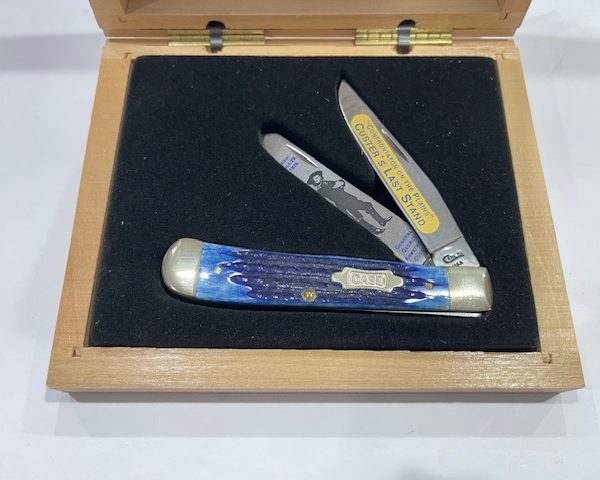1999 Case XX 6254 SS Trapper General Custer Error Knife NOS #084 Wood Box