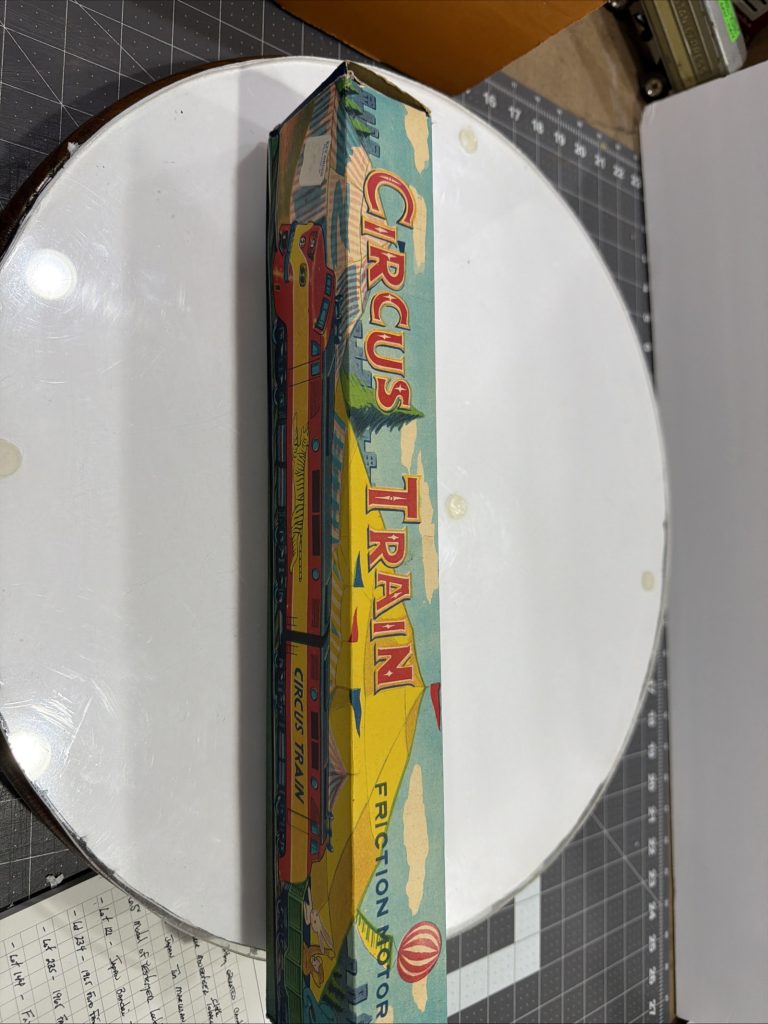 Vintage 1950s 15" Friction Shinseiki Japanese Tin Circus Train NOS In Box view 10