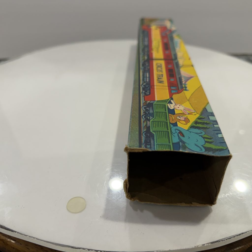 Vintage 1950s 15" Friction Shinseiki Japanese Tin Circus Train NOS In Box view 6