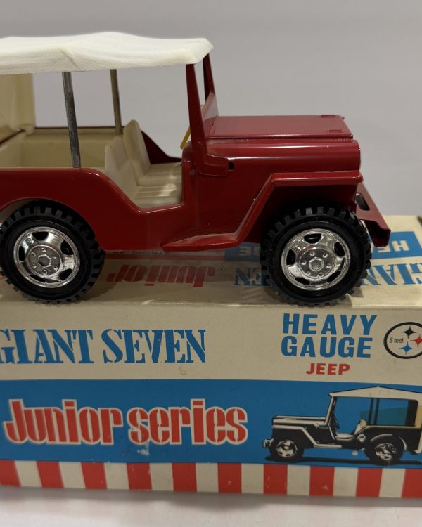 VINTAGE SSS JAPAN TIN JEEP MODEL S-1020 GIANT SEVEN JUNIOR SERIES NOS BOXED