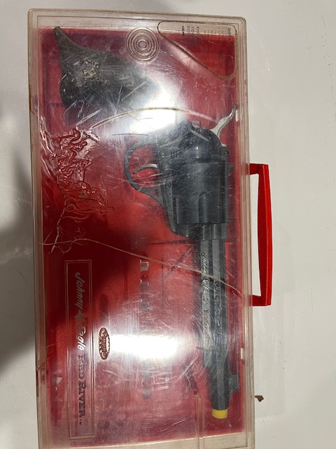 Rare Johnny Eagle Red River Topper Vintage Original Case & Toy Cap Revolver! ~ #8 view 3