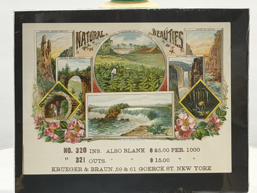 1890 Kruger & Braun Cigar Label Salesman Sample Natural Beauties Goerck St view 12