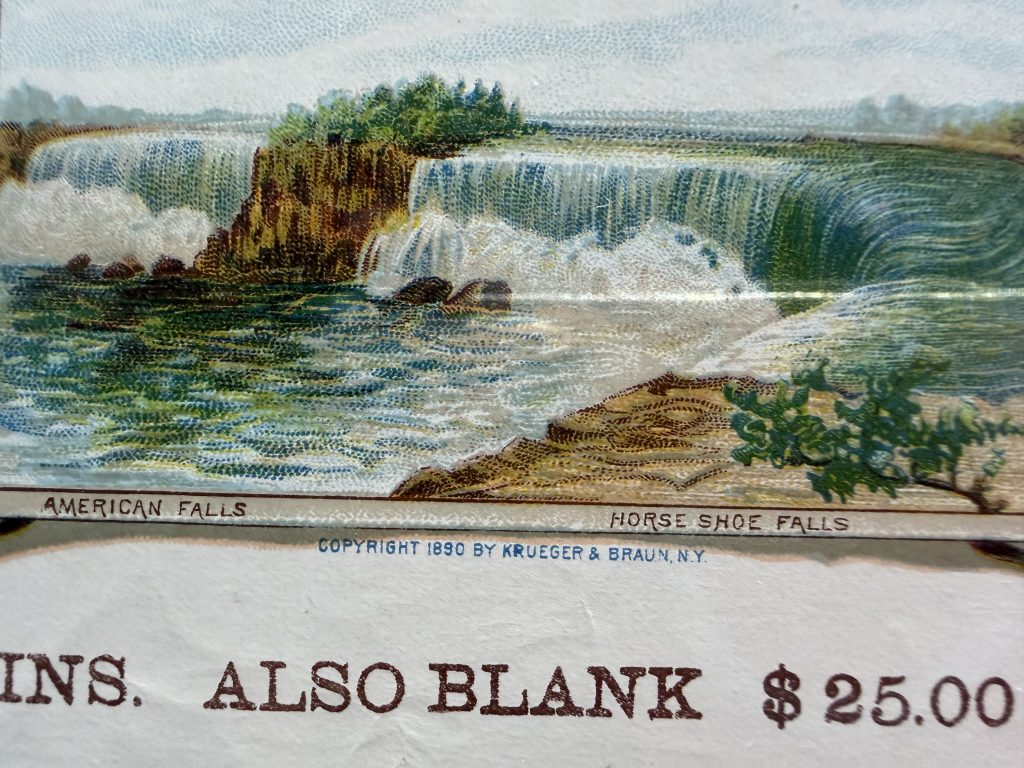1890 Kruger & Braun Cigar Label Salesman Sample Natural Beauties Goerck St view 3