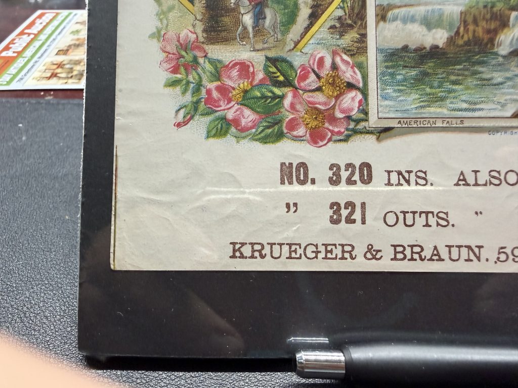 1890 Kruger & Braun Cigar Label Salesman Sample Natural Beauties Goerck St view 7